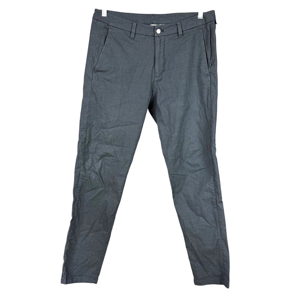Lululemon Commission Pant Slim Oxford Dark Gray Men's Size 34 x 30 EUC